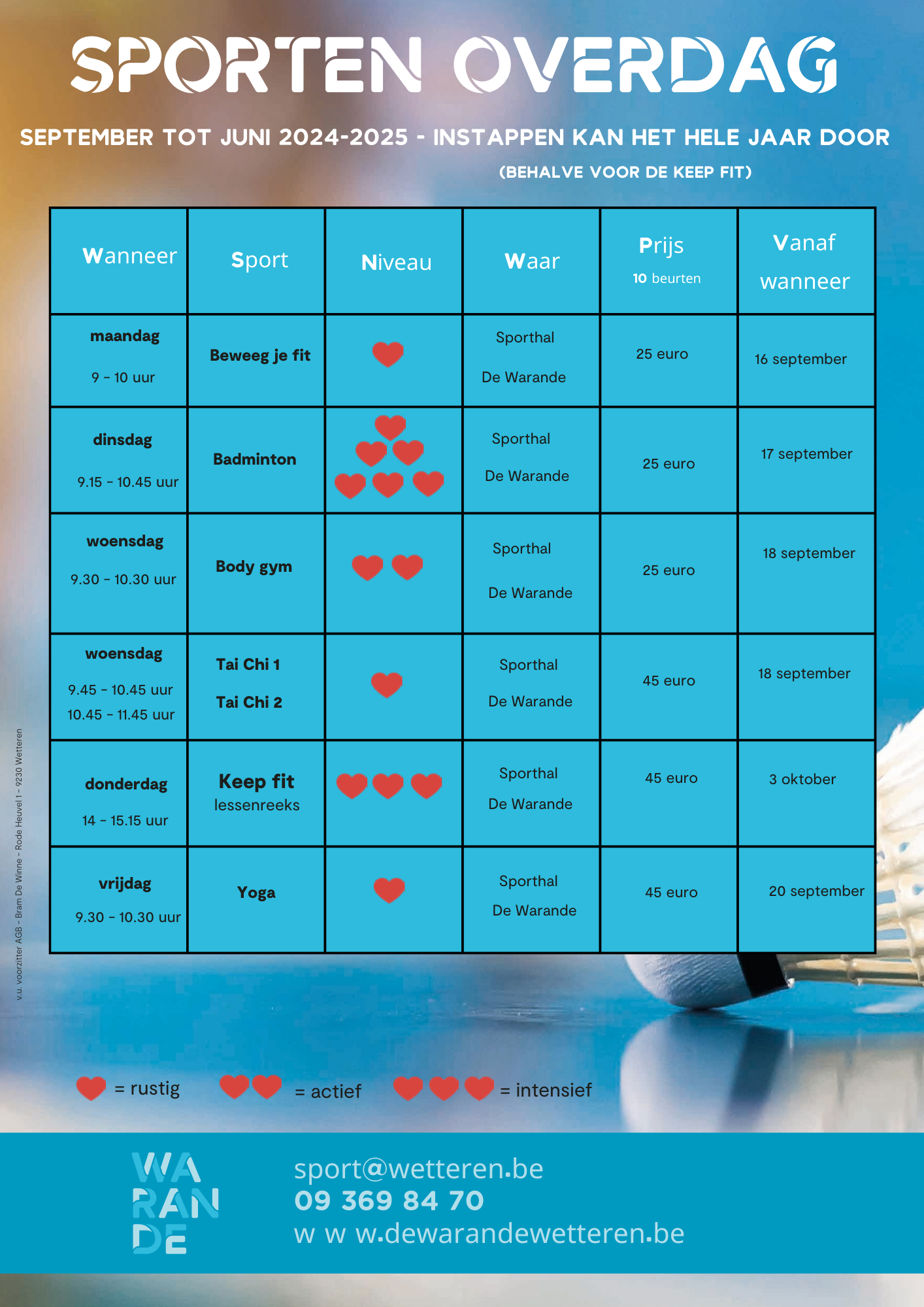 Programma Sporten Overdag